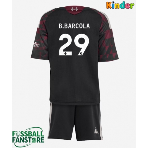 Liverpool Bradley Barcola #29 Replik 3rd trikot Kinder 2026-27 Kurzarm (+ Kurze Hosen)